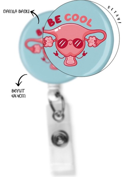 Uterus Be Cool Damla Yoyo Yaka Kartı Yoyo Kartlık modelleri