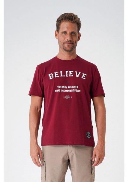 Believe T-Shirt By Ertan Balaban Turuncu - 4xl