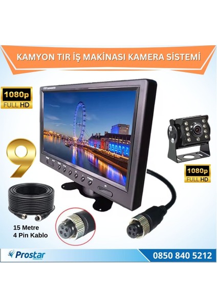 Kamyon Tır ve Iş Makinaları Için 9 Inç Ahd Monitörlü 108