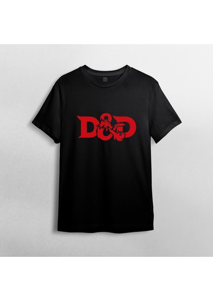 Dnd Frp Dungeons & Dragons %100 Pamuklu Bisiklet Yaka T-Shirt Model 2