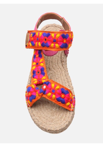 Yoanny Pembe Kadın Espadril Sandalet