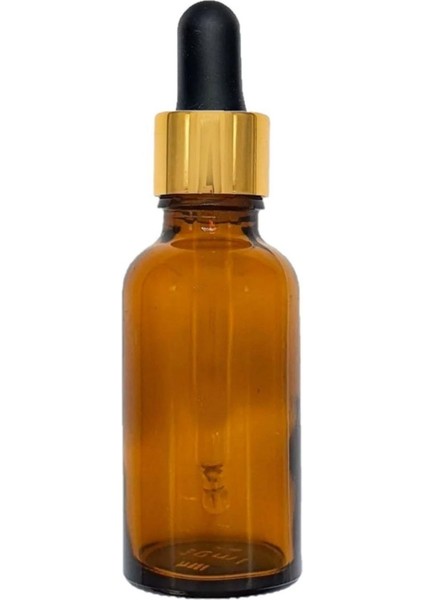 Cam Damlalıklı Amber Şişe - Ecza Şişesi - Dropper Şişe 50 ml x 12 Adet