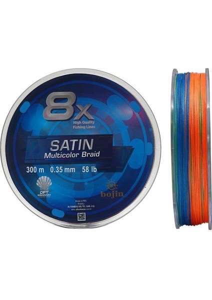 Dft Bojin 8x Satin M.color Ip Misina 0.35 mm 300 M