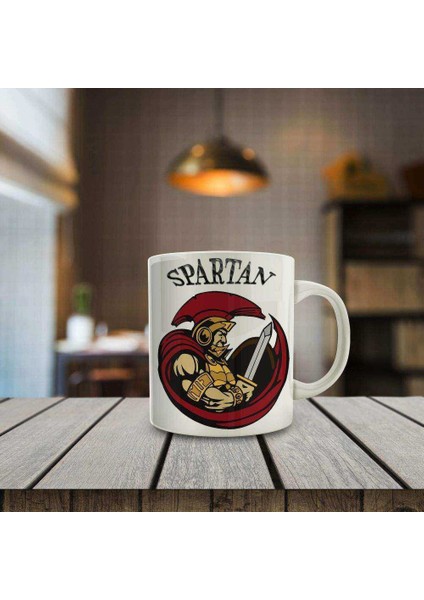 Spartan Baskılı Kupa Bardak - Sevdiklerinize Hediyelik