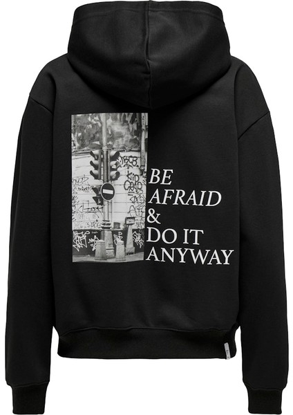 Onlcassıe L/s Photo Hood Swt Kadın Sweat 15329874 Black