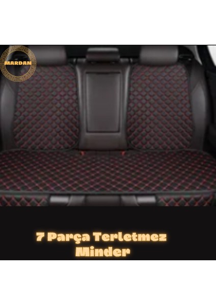 Toyota Avensis Sedan 2003-2008 Uyumlu 7 Parça Terletmez Kumaş Minder Takımı