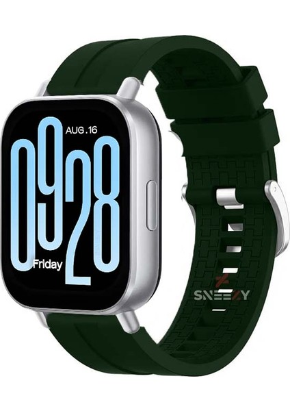 Xiaomi Redmi Watch 5 Active/Redmi 5 Lite Uyumlu Novagt Metal Tokalı Yumuşak Silikon Kordon