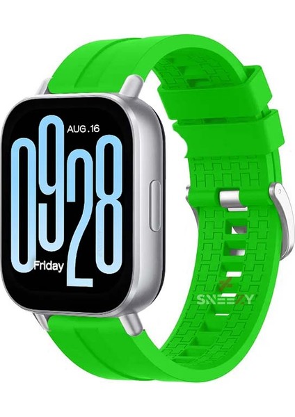Xiaomi Redmi Watch 5 Active/Redmi 5 Lite Uyumlu Novagt Metal Tokalı Yumuşak Silikon Kordon
