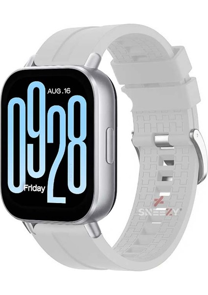 Xiaomi Redmi Watch 5 Active/Redmi 5 Lite Uyumlu Novagt Metal Tokalı Yumuşak Silikon Kordon