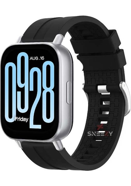 Xiaomi Redmi Watch 5 Active/Redmi 5 Lite Uyumlu Novagt Metal Tokalı Yumuşak Silikon Kordon