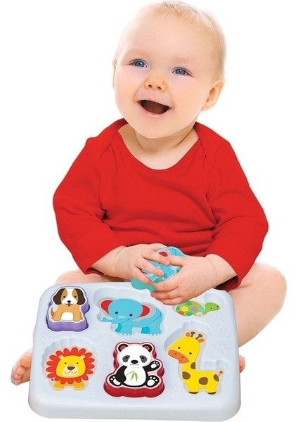 Sevimli Hayvanlar Bul-Tak Oyunu 7 Parça modelleri