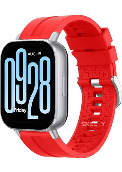 Xiaomi Redmi Watch 5 Active/Redmi 5 Lite Uyumlu Novagt Metal Tokalı Yumuşak Silikon Kordon