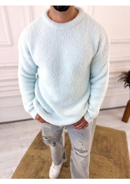 Kazak Oversize Tüylenmez Polar Kazak Bol Kesim Naturel Pamuk Rahat Kesim Salaş Peluş Kazak