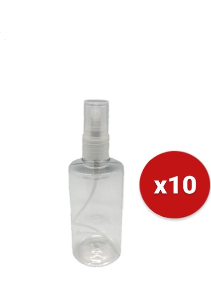 100ml Kolonya ve Dezenfektan Için Boş Pet Şişe Sprey