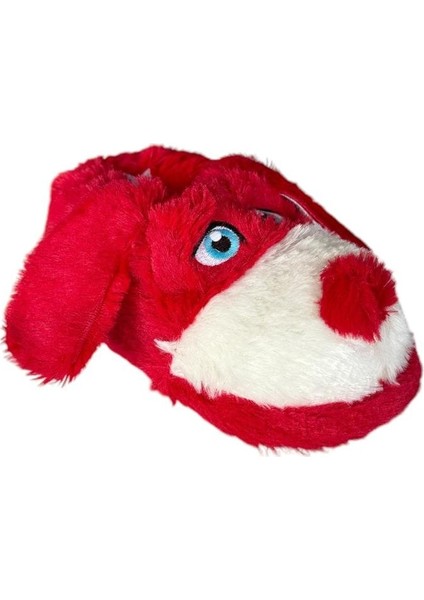 Sevimli Köpek Figürlü Çocuk Panduf Kırmızı modelleri