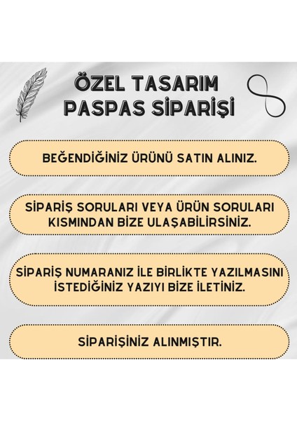 Dijital Baskı Modern - Kişiye Özel Tasarım Baş Harf Soyisim Temalı Kapı Önü Paspası fiyatları