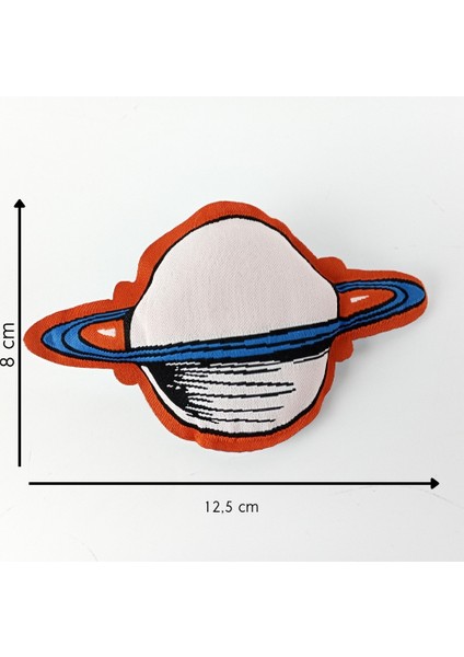 Içi Elyaf Dolgulu Gezegen Rozet Broş - Okul Çantası , Kıyafet , Şapka Aksesuarı