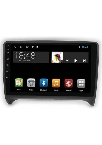 MYG-8128 Serisi Audi A4 2002-2008 Model Uyumlu 8gb Ram 128GB Hafıza Carplay Android Auto Destekli Multimedya Oem Navigasyonlu Teyp