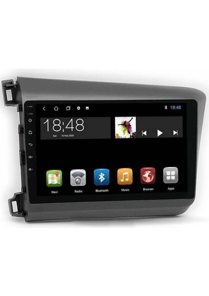 MYG-464 Serisi Honda Civic Fb7 2012-2016 Model Uyumlu 4gb Ram 64GB Hafıza Carplay Android Auto Destekli Multimedya Oem Navigasyonlu Teyp