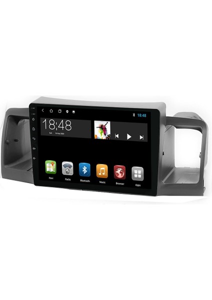 MYG-8128 Serisi Toyota Corolla 2002-2006 Model Uyumlu 8gb Ram 128GB Hafıza 8+128 Carplay Android Auto Destekli Multimedya Navigasyonlu Teyp