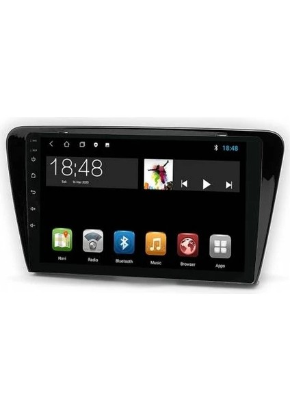 MYG-8128 Serisi Skoda Octavia 2014-2018 Model Uyumlu 8gb Ram 128GB Hafıza Carplay Android Auto Destekli Multimedya Oem Navigasyonlu Teyp