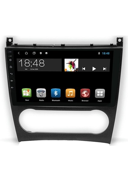 MYG-464 Serisi Mercedes C Class W203 W209 W463 2004-2012 Model Uyumlu 4gb Ram 64GB Hafıza 4+64 Carplay Android Auto Destekli Multimedya Navigasyonlu Teyp