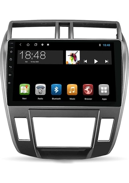 MYG-464 Serisi Honda City 2009-2011 Model Uyumlu 4gb Ram 64GB Hafıza 4+64 Carplay Android Auto Destekli Multimedya Navigasyonlu Teyp