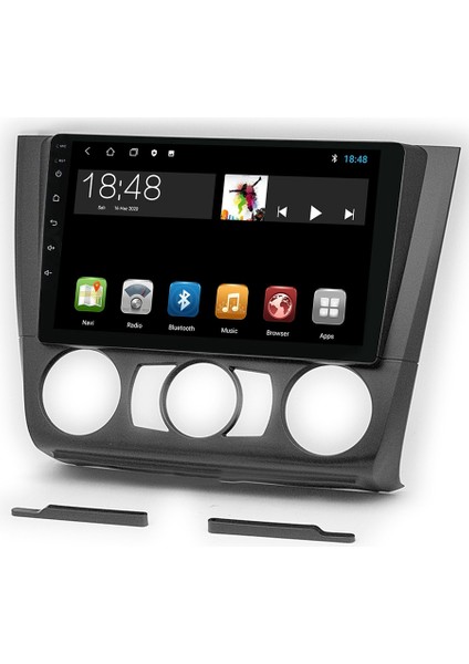 MYG-8128 Serisi Bmw 1 Serisi E81 E82 E87 E88 2007-2011 Model Uyumlu Manuel Klima 8gb Ram 128GB Hafıza 8+128 Carplay Android Auto Destekli Multimedya Navigasyonlu Teyp