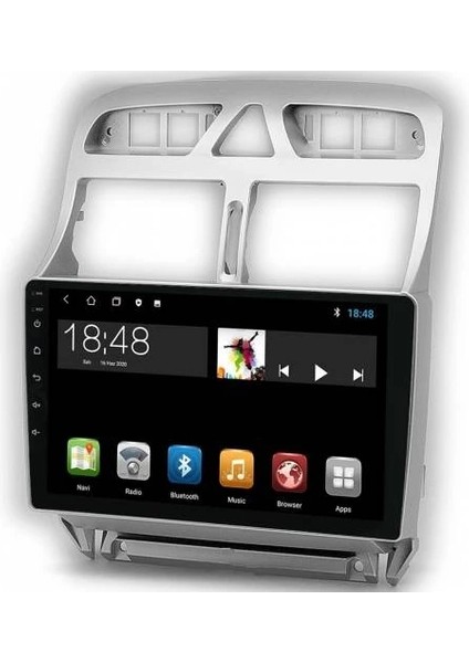 MYG-8128 Serisi Peugeout 307 20022013 Model Uyumlu 8gb Ram 128GB Hafıza Carplay Android Auto Destekli Multimedya Oem Navigasyonlu Teyp