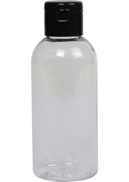 150 ml-Fliptop - Siyah Kapaklı - Dezenfektan - Kolonya - Likit -10 Adet