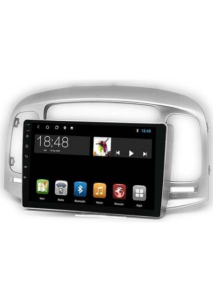 MYG-464 Serisi Hyundai Accent Era 2006-2012 Model Uyumlu 4gb Ram 64GB Hafıza 4+64CARPLAY Android Auto Destekli Multimedya Navigasyonlu Teyp