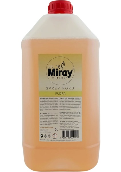 Miray Home Kumaş ve Oda Kokusu Pudra 5lt