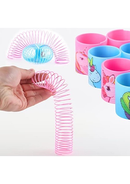 4 Adet Stres Yayı Unıcorn Stres Oyuncakları Akordiyon Yay Stres Oyunları Eğitici Oyuncak Yay fiyatları