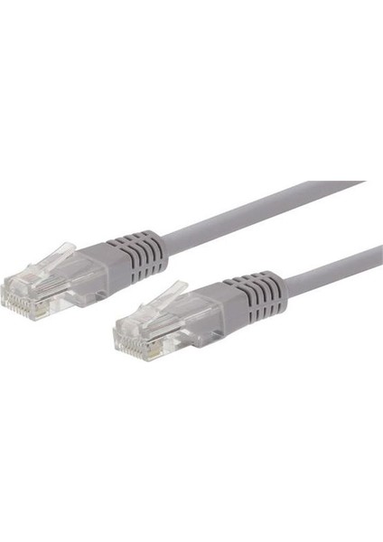 DNE-PCU03-C6-1000-GY Utp Cat6 Patch Kablo 26AWG Lszh Bakır 10MT Gri