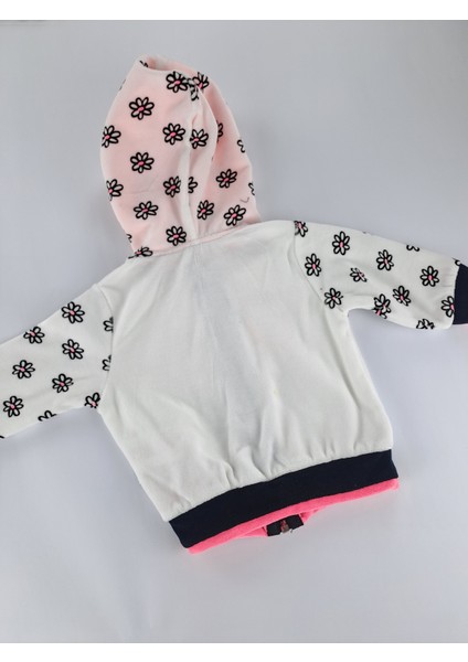 Kız Çocuk Kapüşonlu Fermuarlı Yelek Daisy Duck Baskılı