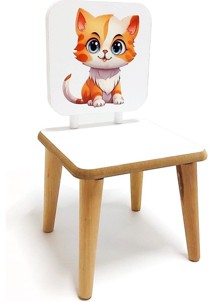 Montessori Anaokulu Sandalyesi Kedi