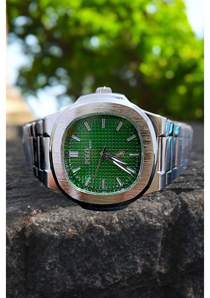 Yeşil Renk Şık Erkek Kol Saati