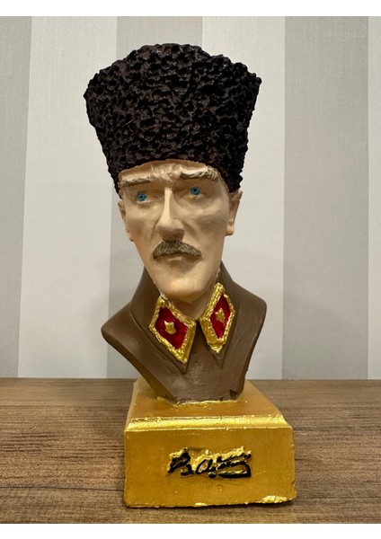 Gazi Mustafa Kemal Atatürk Taş Biblo Heykel