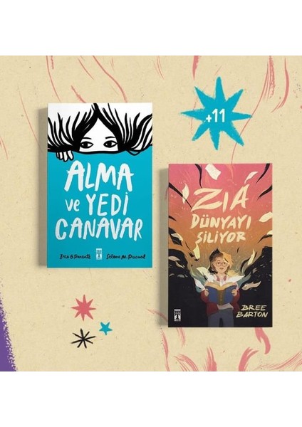 Zia Dünyayı Siliyor + Alma ve Yedi Canavar (2 Kitap)