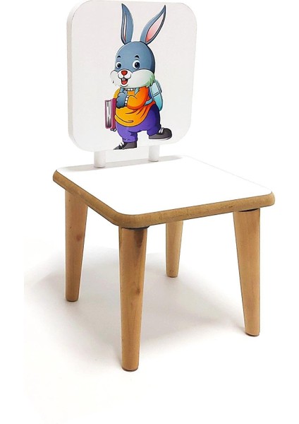 Montessori Anaokulu Sandalyesi Tavşan