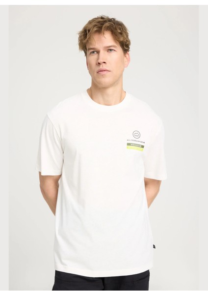 Bisiklet Yaka Beyaz Erkek T-Shirt W241550 fiyatları