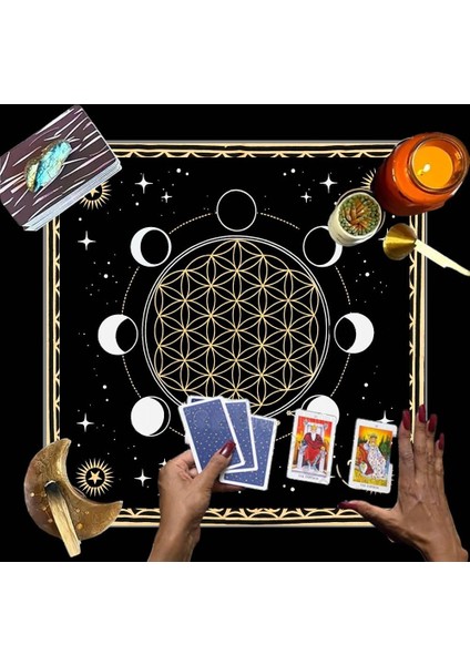 Sunak Bezi, , Spiritüel Tarot Bezi Astroloji Tarot Duvar Dekoru, Kutsal Bez