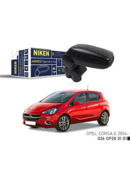 Opel Corsa E 2014- Araca Özel Kolçak Kol Dayama Siyah - Tek Ebat 13