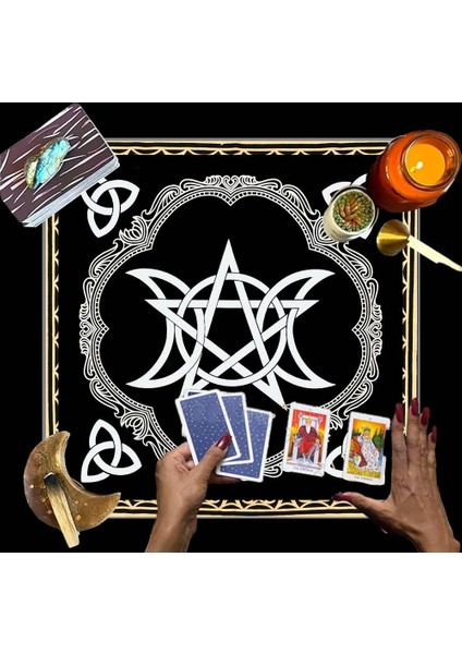 Sunak Bezi, , Spiritüel Tarot Bezi Astroloji Tarot Duvar Dekoru, Kutsal Bez