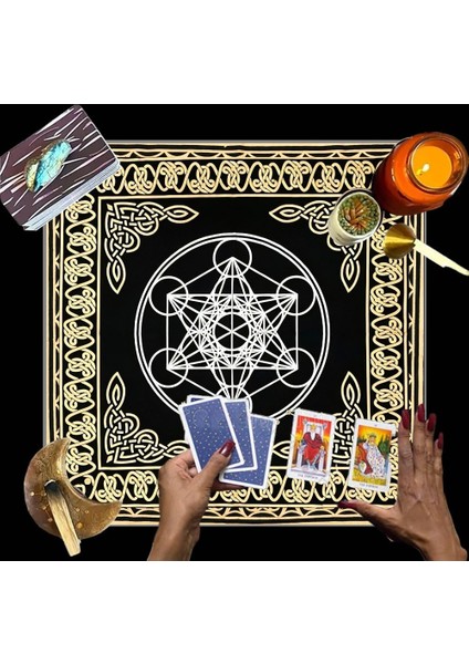 Sunak Bezi, , Spiritüel Tarot Bezi Astroloji Tarot Duvar Dekoru, Kutsal Bez