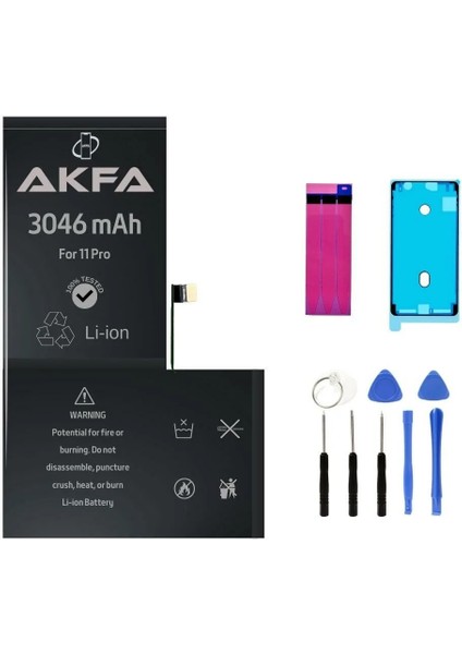 Iphone 11 Pro Telefon Batarya- 3046 Mah Tamir Seti