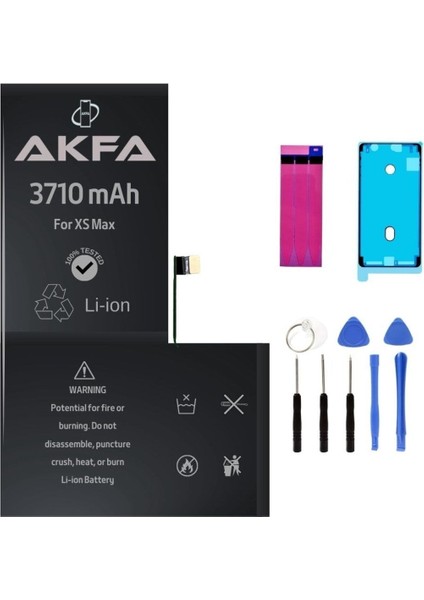 Iphone Xs Max Telefon Batarya- 3710 Mah Tamir Seti