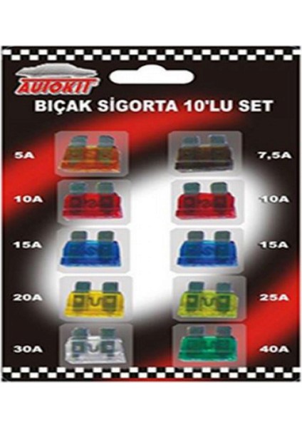 Sigorta Biçak 10Lu Set 13