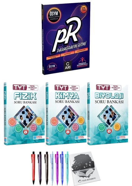 2025 Paragrafın Ritmi - Evrensel Tyt Fizik Kimya Biyoloji Soru Bankası