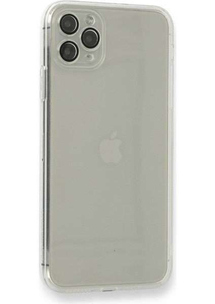 Apple iPhone 11 Pro Max Kılıf Darbelere Karşı Korunaklı Şeffaf Yüzey Fly Lens Silikon Kapak